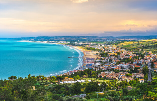 Adriaterhavskysten ved Marina di Vasto