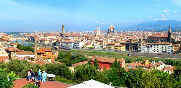 Vue over Firenze fra Piazzale Michelangelo