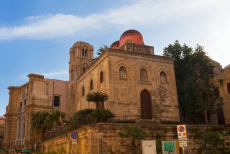 San Cataldo med La Martorana i baggrunden