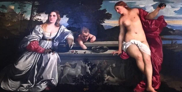 Tizian: Den hellige kærlighed og den profane (Galleria Borghese)