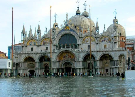 Efterår og oversvømmelse i Venedig